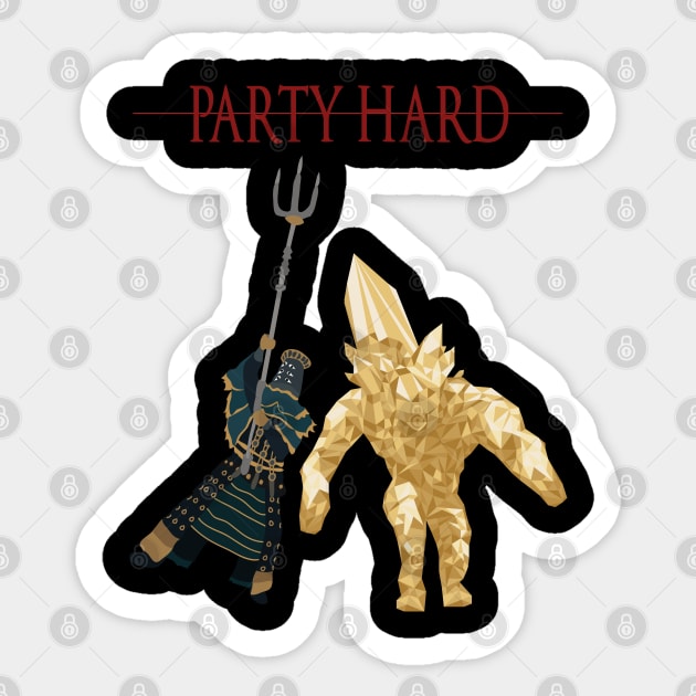 Dark Souls party hard Sticker by DigitalCleo